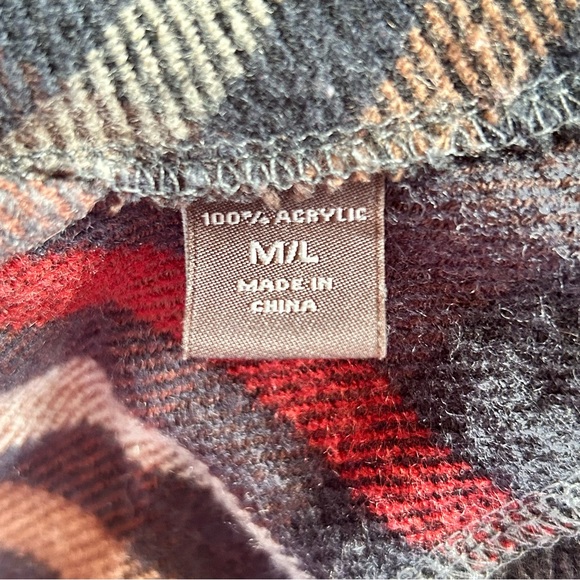 Nordstrom Men’s Plaid Robe Size Medium/Large - Picture 3 of 5